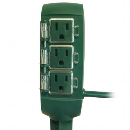 PRIME Prime PB801116 3 Outlet Green Power Stake with 6 ft. Power Cord PB801116